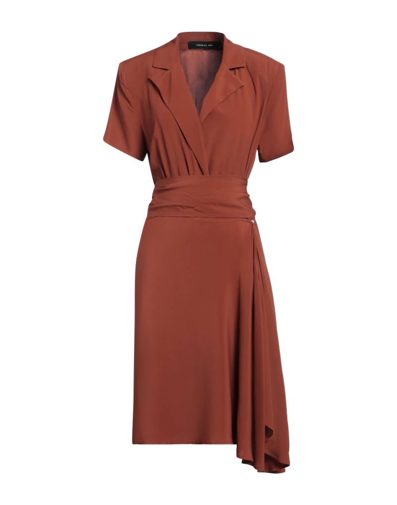 FEDERICA TOSI Mini-kleid Damen Lederfarben von FEDERICA TOSI