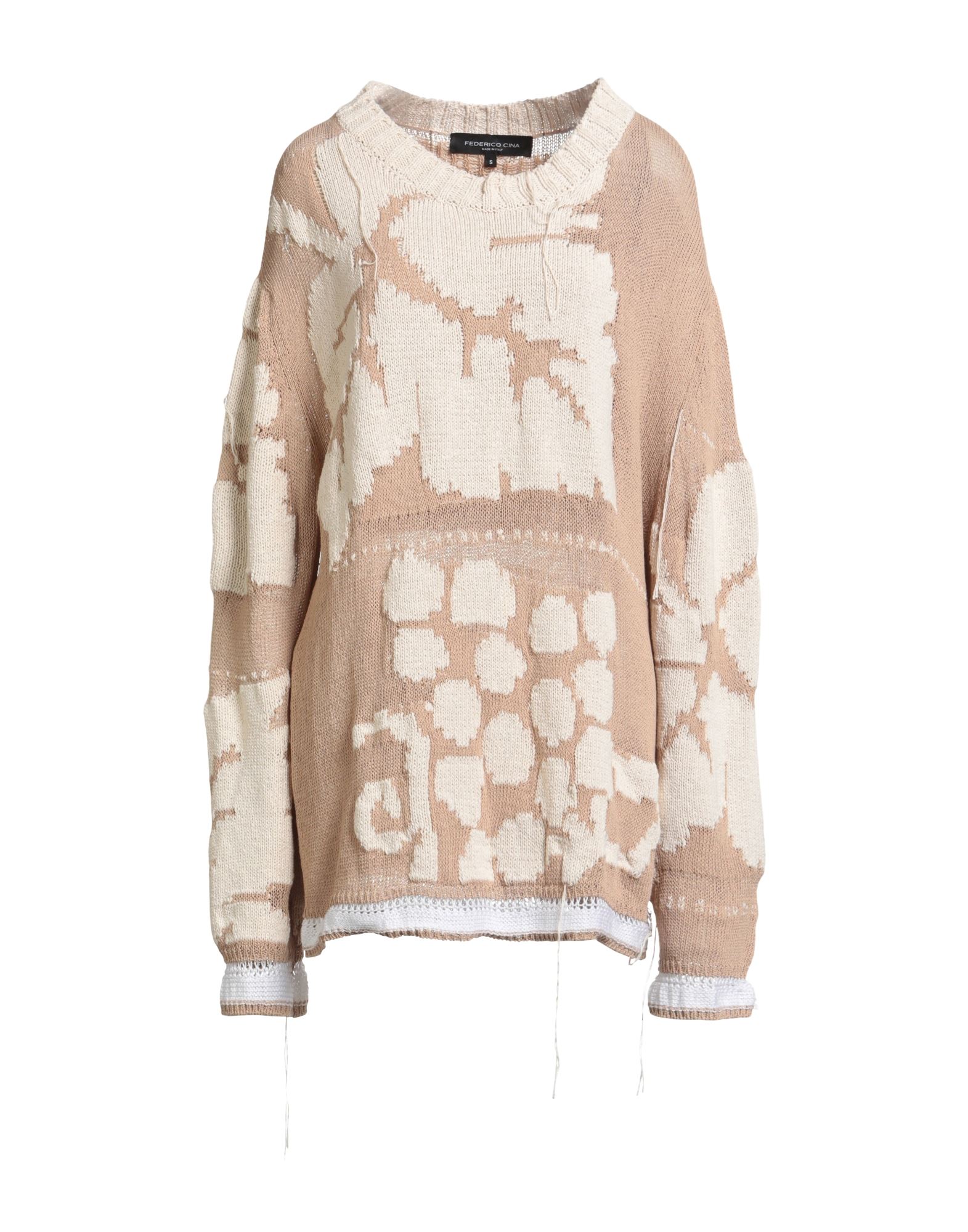 FEDERICO CINA Pullover Damen Cremeweiß von FEDERICO CINA