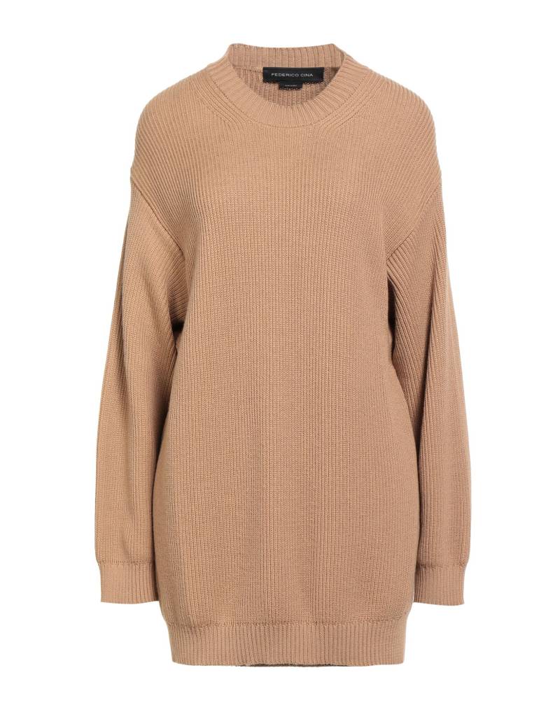 FEDERICO CINA Pullover Damen Kamel von FEDERICO CINA