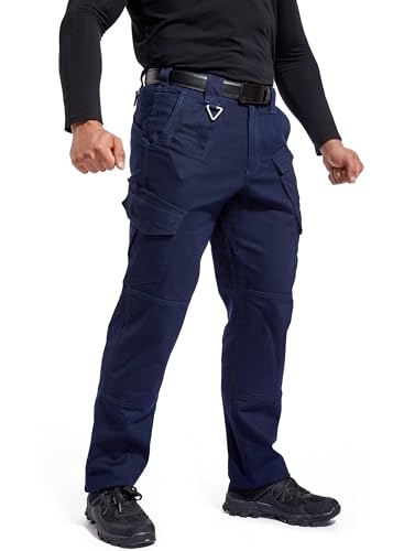 FEDTOSING Cargohose Herren Vintage Militär Tactical Hosen mit Stretch Arbeitshose Outdoor Viele Taschen Leichte Baumwolle, Navy 082 Modell 30x32 FEDTOSING Cargohose Herren Vintage Militär Tactical Hosen mit Stretch Arbeitshose Outdoor Viele Taschen Leichte Baumwolle, Navy 082 Modell 30x32 von FEDTOSING