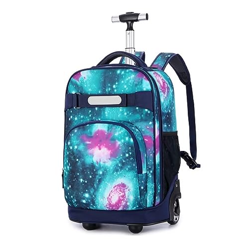 FEEIMOL Trolley Rucksack Schulranzen mit Rollen für Mädchen Jungen Schulrucksack Trolley für Schulreisen, Grün von FEEIMOL