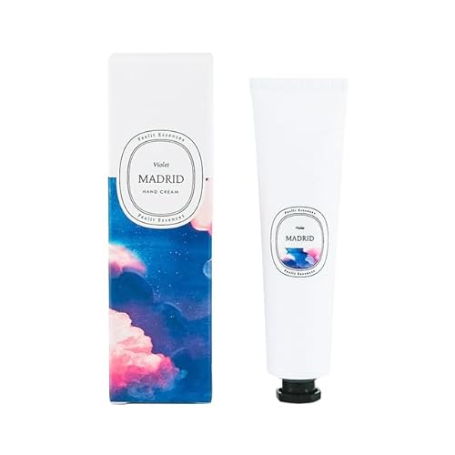 Feelit - Handcreme - Erinnerung an Madrid - Veilchenduft - Feuchtigkeitscreme für Trockene und Rissige Haut - Zum Verschenken - Handgefertigtes Produkt - Spanien Feelit - Handcreme - Erinnerung an Madrid - Veilchenduft - Feuchtigkeitscreme für Trockene und Rissige Haut - Zum Verschenken - Handgefertigtes Produkt - Spanien von FEELIT ESSENCES
