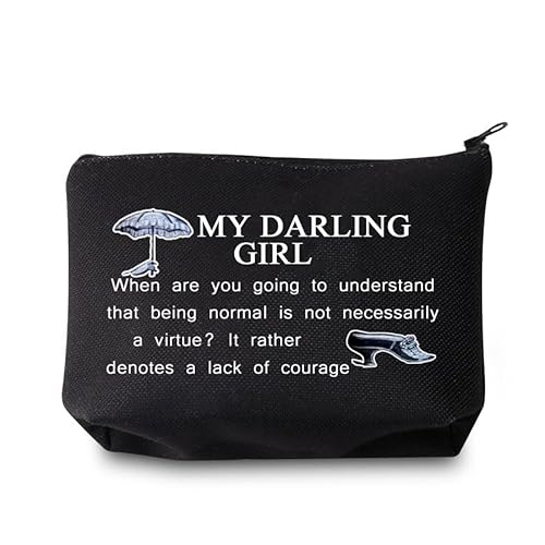 FEELMEM Magic Movie Make-up-Tasche My Darling Girl Witchcraft Kosmetiktasche Hexentasche für Frauen, beige, Einheitsgröße, Make-up-Tasche von FEELMEM