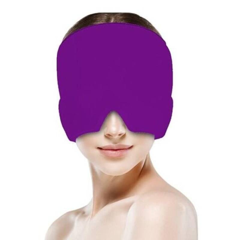 FEELVIT Schlafmaske Anti-Migräne Maske Relief Cap, Anti-Kopfschmerz, Migräne Maske + Anleitung, Linderung und Entspannung mit Wärme-/Kältetherapie von FEELVIT
