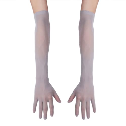 FEESHOW Damen/Herren Nahtlose Handschuhe Stulpenärmel Elastisch Strumpfhosen Nylon Durchsichtig Ellenbogen Lang für Hochzeit Abend Grau Einheitsgröße FEESHOW Damen/Herren Nahtlose Handschuhe Stulpenärmel Elastisch Strumpfhosen Nylon Durchsichtig Ellenbogen Lang für Hochzeit Abend Grau Einheitsgröße von FEESHOW