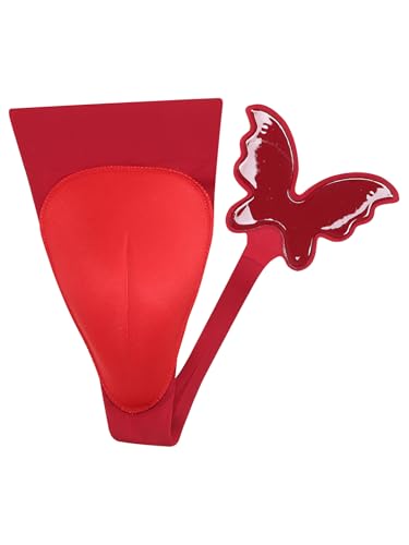 FEESHOW Herren C-String Camel Toe Versteckt Gaff Panty Shaping Unterwäsche Tanga Selbstklebende Slips Für Crossdresser Rot XL FEESHOW Herren C-String Camel Toe Versteckt Gaff Panty Shaping Unterwäsche Tanga Selbstklebende Slips Für Crossdresser Rot XL von FEESHOW