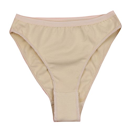 FEESHOW Kinder Mädchen Ballett Slips Stretche Ballett Tanz Sport Unterhose Unterwäsche Briefs Höschen für Ballettanz Gymnastik Hautfarben Hautfarbe 122-128 von FEESHOW