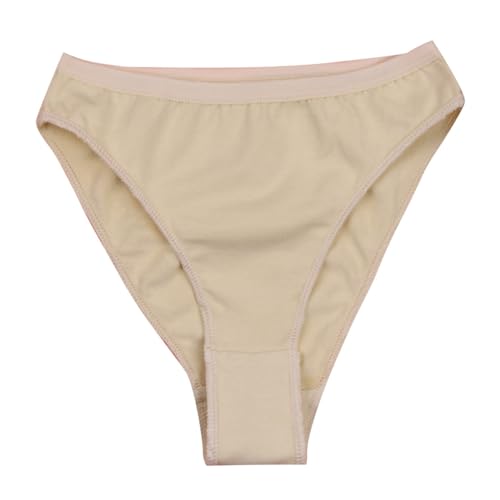 FEESHOW Kinder Mädchen Ballett Slips Stretche Ballett Tanz Sport Unterhose Unterwäsche Briefs Höschen für Ballettanz Gymnastik Hautfarben Hautfarbe 122-128 von FEESHOW
