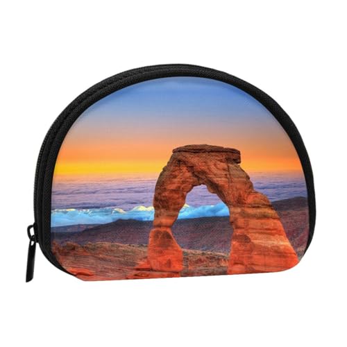 Aufbewahrungstasche für tropische Pflanzen, kompakte und praktische Brieftasche für Kleingeld, Arches National Park, Einheitsgröße von FEETOX