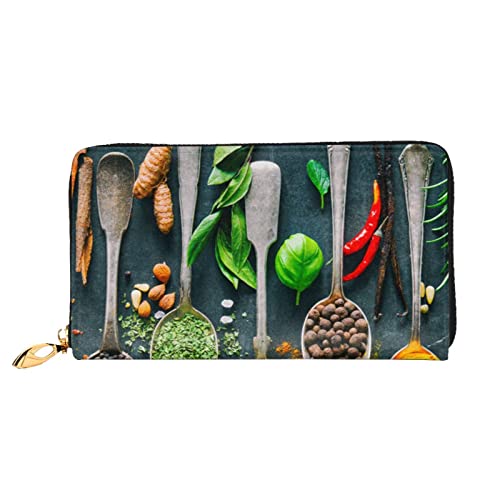 FEETOX Lange Handheld Leder Geldbörse Mode Gewürze Gewürze Brieftasche Business Leder Pocketbook Geldtasche für Geschenke, Schwarz , Einheitsgröße von FEETOX