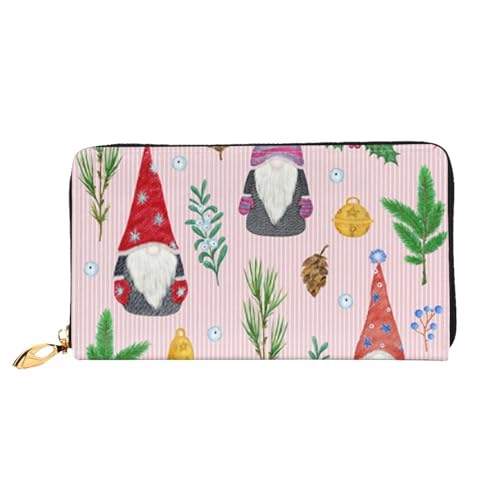 FEETOX Nette Gnome Lange Kupplung Brieftasche Leder Geldbörsen Clutch Leder Brieftaschen Mode Leder Geldtasche Lange Bifold Leder Billfold, Schwarz , Einheitsgröße von FEETOX