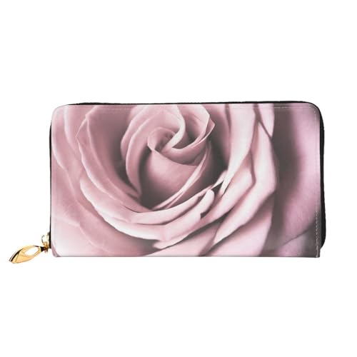 FEETOX Rose Close Up Lange Kupplung Brieftasche Leder Geldbörsen Clutch Leder Geldbörsen Mode Leder Geldtasche Lange Bifold Leder Billfold, Schwarz , Einheitsgröße von FEETOX