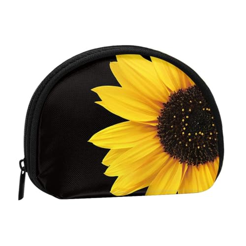 Merry Christmas Shell Aufbewahrungstasche, kompakte und praktische Brieftasche für Kleingeld, Blume Sonnenblume, Einheitsgröße von FEETOX