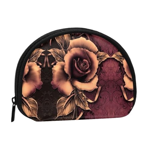 Planet Shell Aufbewahrungstasche, kompakte und praktische Brieftasche für Kleingeld, Gothic Rose, Einheitsgröße von FEETOX