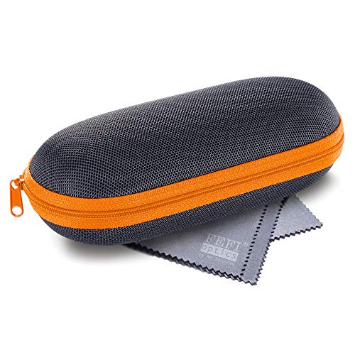 FEFI - Leichtes Hardcase Brillenetui - Sport- und Sonnenbrillen Etui (orange) von FEFI