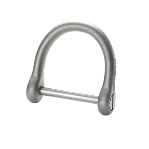 FEGVE Titan D Ring Schlüsselring D-Ringe Schlüsselring U Form Hufeisen Schlüsselanhänger Heavy Duty mit Schraubschäkel 13mm Auto Schlüssel Werkzeug von FEGVE