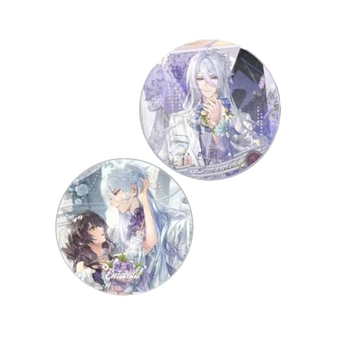 All Times Abzeichen Fließender Sand Abzeichen Ornament for Alle Time Figur Acryl Fließender Sand Untersetzer Otome Fans Sammlungen (Emerald) von FEIDIAO