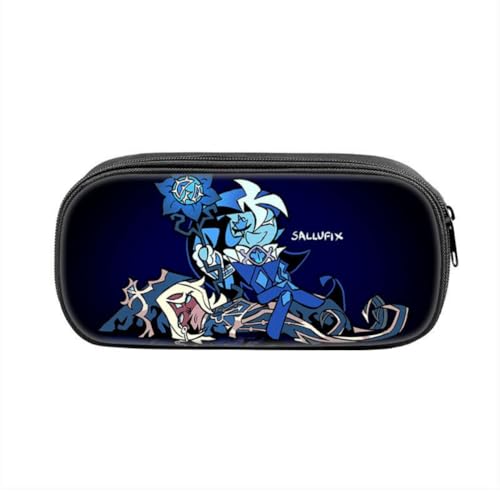 FEIDIAO Cookie Run Federmäppchen Niedliche Spiel Figur Cookie Stiftemäppchen Schule große Kapazität Stift Tasche Portable PU Kosmetiktasche (B) von FEIDIAO