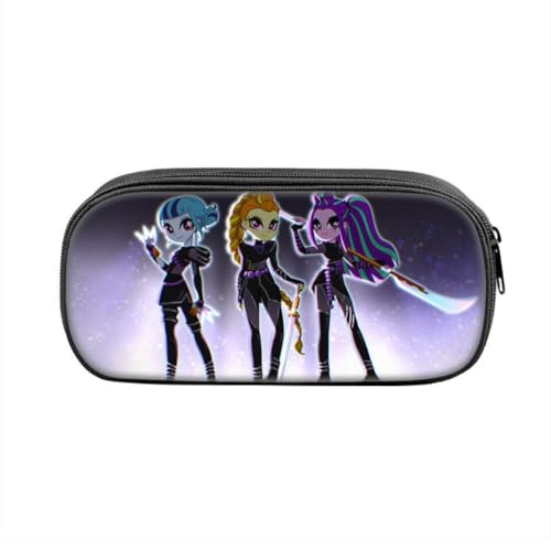 FEIDIAO Devil Hunters Federmäppchen Niedliche Anime Figur Stiftemäppchen Schule große Kapazität Stift Tasche Portable PU Kosmetiktasche (D) von FEIDIAO
