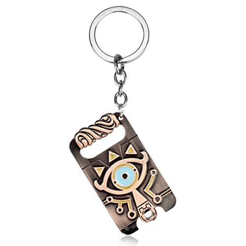 FEIDIAO Zlda Link Schlüsselbund Metallschild Emaille Zlda Breath of The Wild Schlüsselbund Schlüsselanhänger Zlda Zeichen Schild Schlüsselbund von FEIDIAO