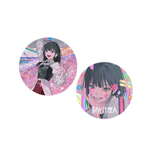 LinkClicks Fließender Sand Ornament Abzeichen Manga LinksClick Figur Acryl Fließender Sand Untersetzer Anime Fan Sammlungen (A) von FEIDIAO