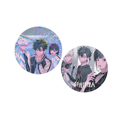 LinkClicks Fließender Sand Ornament Abzeichen Manga LinksClick Figur Acryl Fließender Sand Untersetzer Anime Fan Sammlungen (C) von FEIDIAO