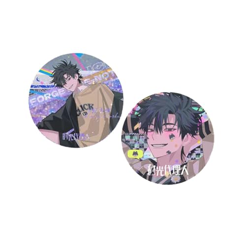 LinkClicks Fließender Sand Ornament Abzeichen Manga LinksClick Figur Acryl Fließender Sand Untersetzer Anime Fan Sammlungen (D) von FEIDIAO