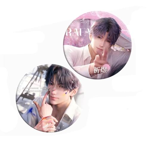 Love Deepspace Abzeichen Fließenden Sand Abzeichen Ornament Love Deepspace Figur Acryl Fließenden Sand Coaster Fan Sammlungen (Rafayel) von FEIDIAO