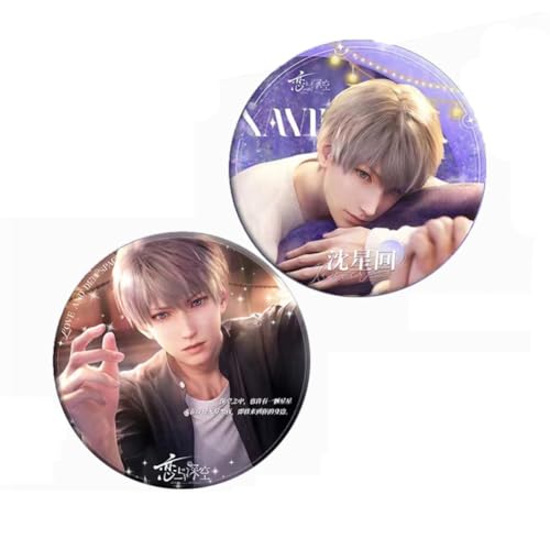 Love Deepspace Abzeichen Fließenden Sand Abzeichen Ornament Love Deepspace Figur Acryl Fließenden Sand Coaster Fan Sammlungen (Xavier) von FEIDIAO