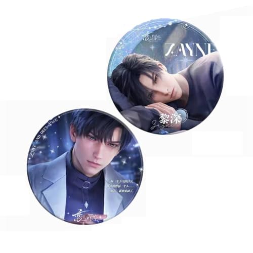 Love Deepspace Abzeichen Fließenden Sand Abzeichen Ornament Love Deepspace Figur Acryl Fließenden Sand Coaster Fan Sammlungen (Zayne) von FEIDIAO