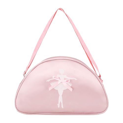 FEIEQILAI Mädchen Balletttasche - Kinder Tanztasche Tragbare Sporttasche Tanz Schuhbeutel Kleine Niedliche Stickerei Ballerina Rucksack Für Schule Und Gymnastik von FEIEQILAI