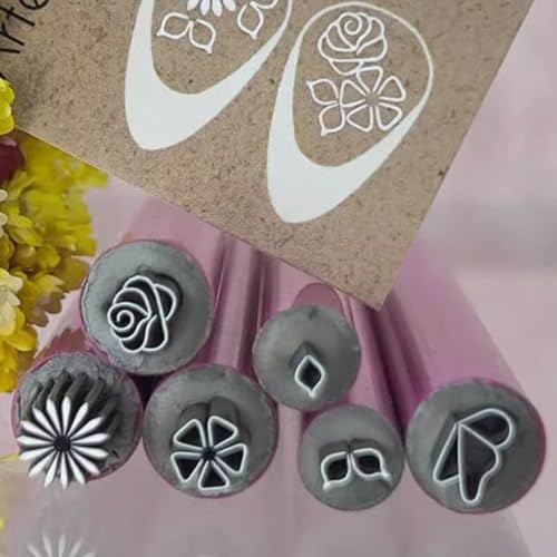 Nagelstempel-Stift-Set, DIY-Nagelkunstwerkzeuge mit verschiedenen Mustern, einfaches Design, einfach zu bedienen, geeignet für Mädchen und Frauen.(6-teiliges Set) von FEIFANBOYANG