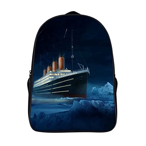 Kinder Schulrucksack Titanic Fashion Schultasche Unisex Schultasche Freizeit Schule Reiserucksack （40x28x16cm） 3D Cooler Rucksack von FEIGENBAOMU