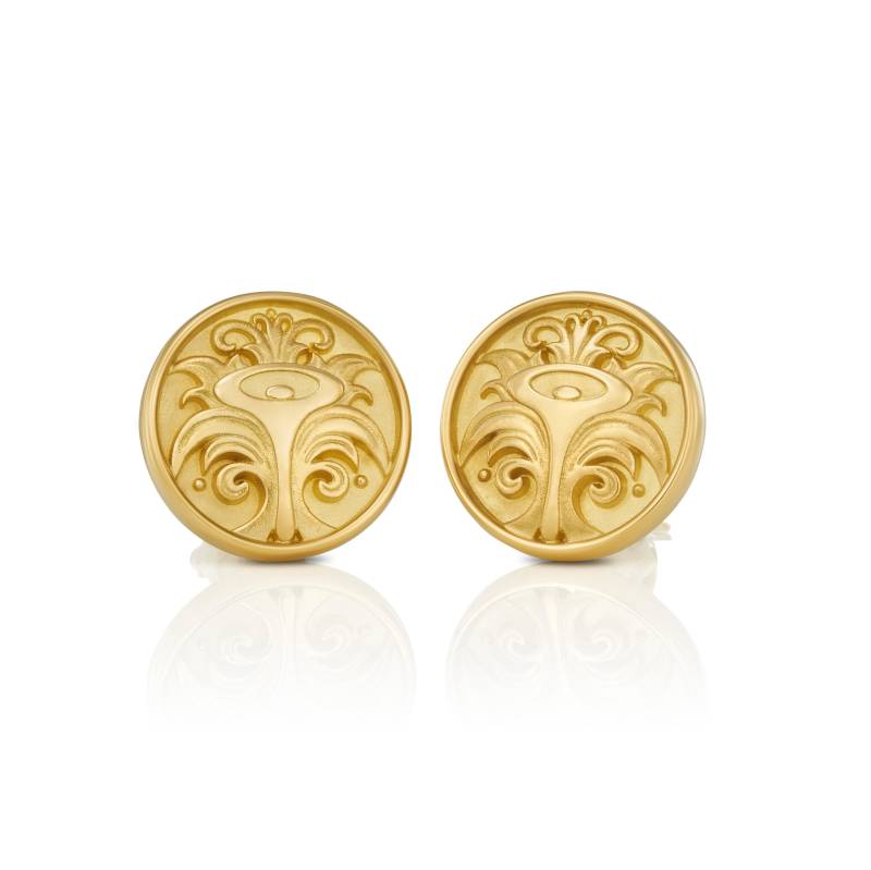 Ohrstecker Modell "Calla" in 750Er Gelbgold "Massiv" von FEINFORMGoldschmiede
