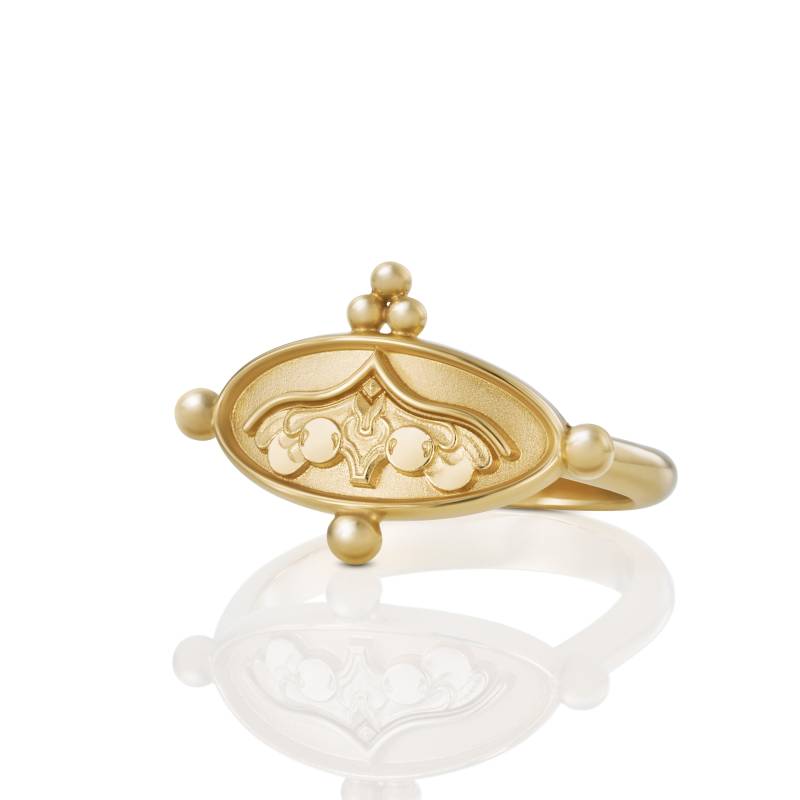 Unikat Ring Modell "Engel Unter Kielbogen" in 750Er Gelbgold Rw 51 von FEINFORMGoldschmiede