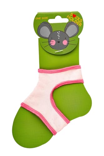 FEINSCHÖN Sockenhüter für Babys – 2er Set Baby Sockenhalter gegen Sockenverlust | Weich, elastisch & sicherer Halt für Babysocken | 6–18 Monate (6 Monate - 18 Monate, 2 x Rosa) von FEINSCHÖN