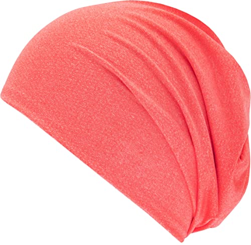 FEINZWIRN WINLOCK leichte Mütze in vielen Farben und Stoffarten für Damen und Herren Unisex (Coral) von FEINZWIRN