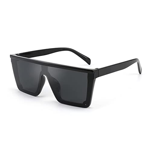 FEISEDY Flat Top Sonnenbrille Kind Coole Randlos Brille Eckig für Jungen und Mädchen 2-7 Jahre mit UV400 Schutz B4061 von FEISEDY