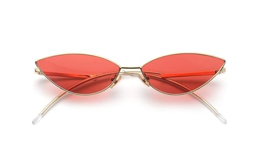 FEISEDY Herren Modedesigner-Sonnenbrille Retro- kleine Petals Form Arc Bügeldesign 58 mm (2,28 Zoll) 29 mm (1.14in) rot' von FEISEDY