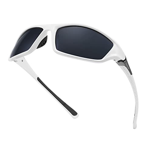 FEISEDY Herren Sportliche Polarisierte Nacht Fahrende Sonnenbrille Gelbe Gläser Radfahren Fahrende Brille B2674 von FEISEDY