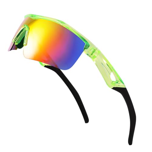 FEISEDY Kinder Jugendliche Sportbrille Polarisierte Jungen und Mädchen Alter von 7-10 Jahre Fahrradbrille mit TR90 Flexiblem Rahmen B2454 von FEISEDY