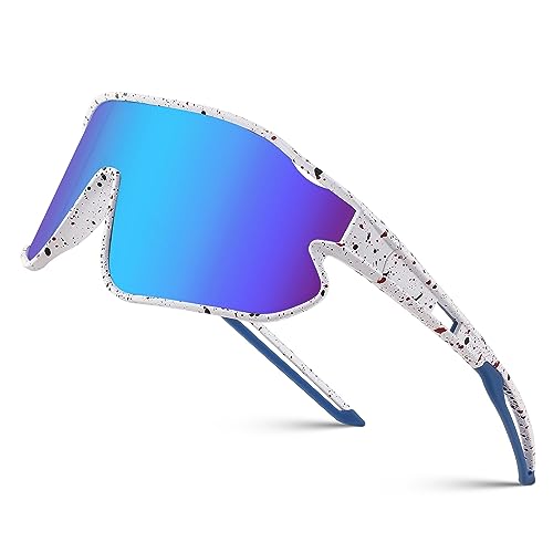 FEISEDY Kinder Jugendliche Sportbrille Baseball Sonnenbrille Fahrradbrille UV400 Schutz für Radsport Tennies Outdoor Sport Jungen Mädchen 7-16 Jahre B4064 von FEISEDY