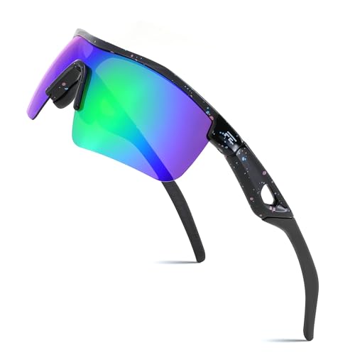 FEISEDY Kinder Jugendliche Sportbrille Polarisierte Jungen und Mädchen Alter von 7-14 Jahre Fahrradbrille mit TR90 Flexiblem Rahmen B2454 von FEISEDY