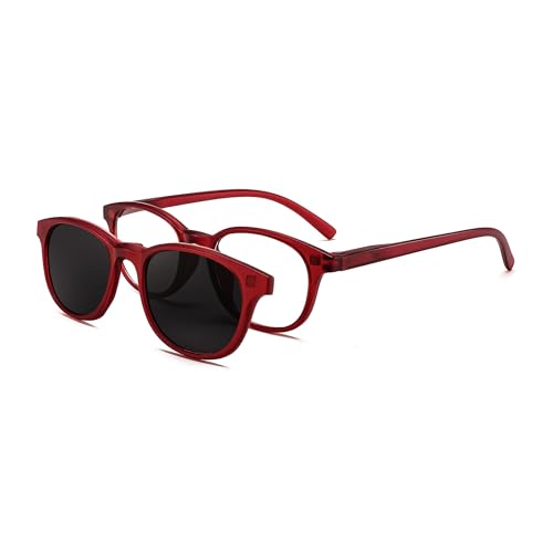 FEISEDY Lese Sonnenbrille Polarisiert für Damen und Herren Vintage 70er 60er Lesebrille mit UV Schutz B2390 von FEISEDY