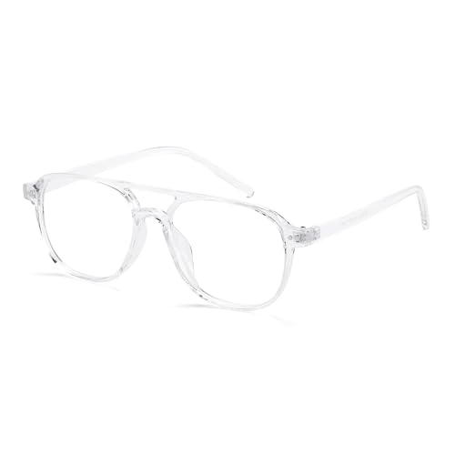 FEISEDY Retro 70er Jahre Blaulichtfilter Brille Damen Herren Computerbrille PC Gaming Brillen B0141 von FEISEDY