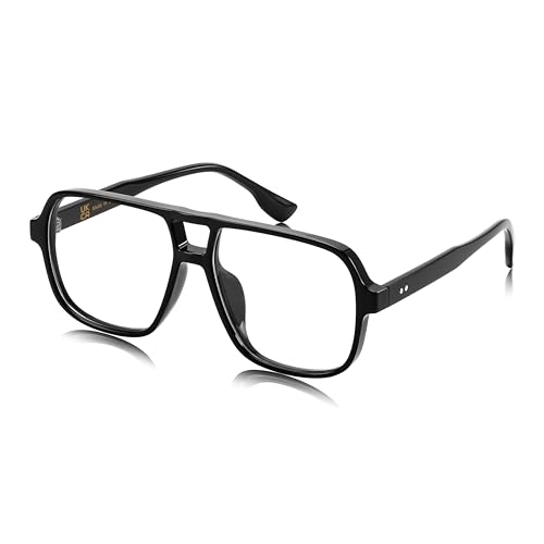 FEISEDY Retro 70er Jahre Blaulichtfilter Brille Herren Damen Blaulicht-Blockierende Computerbrille Gaming Bildschirm Brille B4167 von FEISEDY