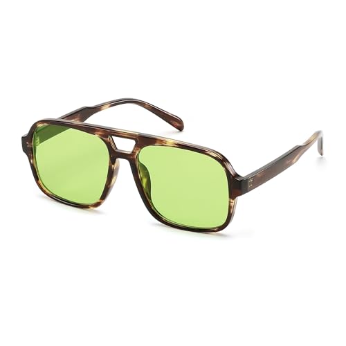 FEISEDY Retro 70er Jahre Sonnenbrille Herren Damen Vintage Mode Brille mit UV400 Schutz B0253 von FEISEDY