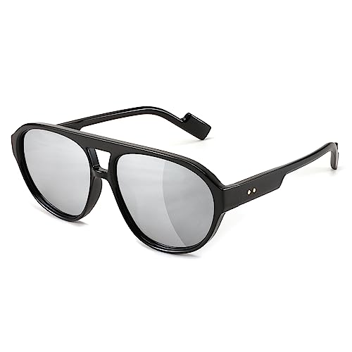 FEISEDY Retro 70er Sonnenbrille Polarisiert Herren Damen Klassisch Vintage 1970er Brillen mit UV400 Schutz B2373 von FEISEDY