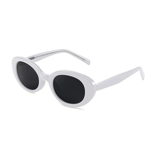 FEISEDY Retro Oval Sonnenbrille Damen 90er Jahre Stil Klein mit UV400 Schutz B4128 FEISEDY Retro Oval Sonnenbrille Damen 90er Jahre Stil Klein mit UV400 Schutz B4128 von FEISEDY