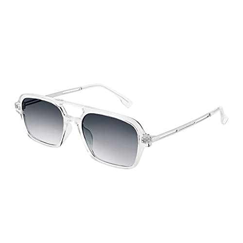 FEISEDY Pilotenbrille Sonnenbrille Herren Damen Vintage Übergroße Quadratisch UV400 Fliegerbrille Unisex B2752 von FEISEDY